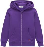 👕 kowdragon full zip boys' sweatshirt - classic lounging hoodie for clothing and fashion logo