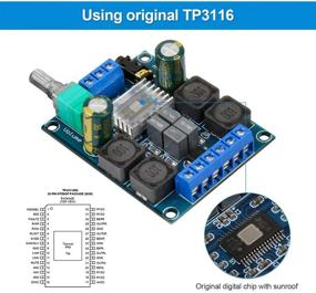 img 2 attached to 🔊 High Power Dual Channel Digital Amplifier Board, TPA3116D2 Audio Stereo AMP Subwoofer Power Amplifier Board 2x50W 5V 12V 24V, Ideal for Store Solicitation, Home Theater, Square DIY Speakers