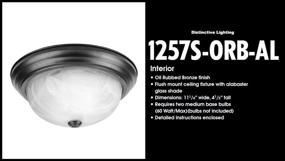 img 1 attached to 💡 Small Flushmount Light Fixture - Designers Fountain 1257S-ORB-AL, 11”, Oil Rubbed Bronze