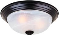 💡 small flushmount light fixture - designers fountain 1257s-orb-al, 11”, oil rubbed bronze логотип