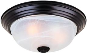 img 4 attached to 💡 Small Flushmount Light Fixture - Designers Fountain 1257S-ORB-AL, 11”, Oil Rubbed Bronze