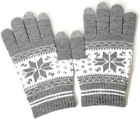 img 4 attached to Winterwolf Touchscreen Gloves Smartphones Tablets Men's Accessories for Gloves & Mittens