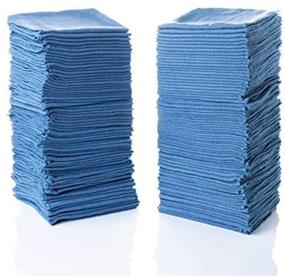 img 4 attached to 🧽 Simpli-Magic 79185 Shop Towels 14”x12” 100 Pack - Blue - Heavy-duty Cleaning Towels for Shops and Garages