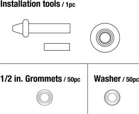 img 2 attached to Tradespro 836366 Grommet Installation Kit: 103 Piece Set for Easy and Efficient Grommet Installation