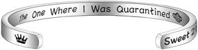 img 4 attached to 🎁 BEKECH Quarantined Birthday Gifts Bracelet: Celebrate Milestone Birthdays in Style with Social Distancing Cuff Bangle for Women & Girls