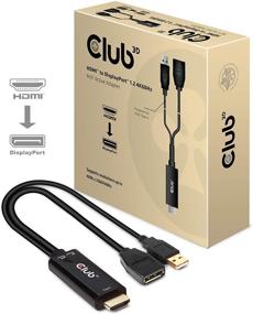 img 2 attached to 🔌 Club 3D Active HDMI to DisplayPort Video Adapter - 4K 60Hz, HDMI 2.0 (Male) to DP 1.2 (Female), with USB Power - Optimal for Monitor Conversion (CAC-1331)