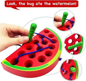 img 1 attached to SGVV90 Watermelon Threading Montessori Educational