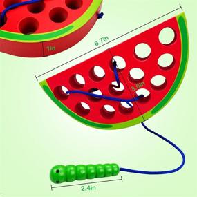 img 2 attached to SGVV90 Watermelon Threading Montessori Educational