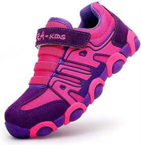 img 4 attached to DADAWEN Casual Strap Light Weight Sneakers: Ultimate Running Shoes for Kids!