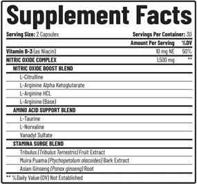 img 3 attached to 💪 Nitric Oxide Booster by Snap Supplements: Power Up Your Workouts and Build Lean Muscles with L-Arginine and L-Citrulline - Enhanced Formula with 1500mg, Tribulus Extract & Panax Ginseng - 60 Capsules