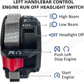 img 2 attached to 🔧 M MATI Переключатель рулевого рабочего цилиндра – Запуск двигателя/работа/выключение фары для Yamaha Grizzly 125 YFM125, Raptor 125/250, Wolverine YFM350F, Warrior 350 YFM350X, Bear Tracker 250 YFM250X – Артикул 4KB-83973-21-00