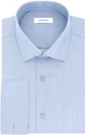 👔 calvin klein men's herringbone french sleeve shirts logo