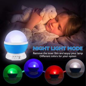 img 1 attached to 🌟 Fortally Kids Nebula Star Projector: 360 Degree Rotation Night Light for Kids - 12 Color Changing LED Bulbs, USB Powered - Romantic Gifts for Men, Women, Children