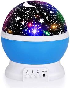 img 4 attached to 🌟 Fortally Kids Nebula Star Projector: 360 Degree Rotation Night Light for Kids - 12 Color Changing LED Bulbs, USB Powered - Romantic Gifts for Men, Women, Children
