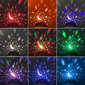 img 2 attached to 🌟 Fortally Kids Nebula Star Projector: 360 Degree Rotation Night Light for Kids - 12 Color Changing LED Bulbs, USB Powered - Romantic Gifts for Men, Women, Children