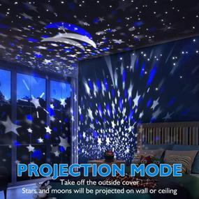 img 3 attached to 🌟 Fortally Kids Nebula Star Projector: 360 Degree Rotation Night Light for Kids - 12 Color Changing LED Bulbs, USB Powered - Romantic Gifts for Men, Women, Children