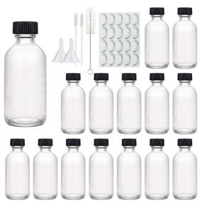 img 4 attached to 🍶 Clear Glass Maredash Storage Bottles