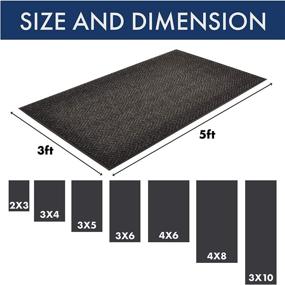 img 3 attached to 🚪 NoTrax Entrance Mat - Charcoal, Ideal Thickness for Entranceways: Janitorial & Sanitation Supplies