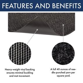 img 2 attached to 🚪 NoTrax Entrance Mat - Charcoal, Ideal Thickness for Entranceways: Janitorial & Sanitation Supplies