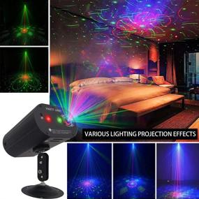 img 2 attached to Ultimate Party Disco Light: Laser Projector DJ Lights with Remote Control for KTV Bar Club Birthday Parties & Christmas Holiday; Sound Activated, Various Patterns & Stage Lighting Effects