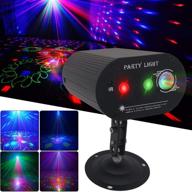 ultimate party disco light: laser projector dj lights with remote control for ktv bar club birthday parties & christmas holiday; sound activated, various patterns & stage lighting effects логотип