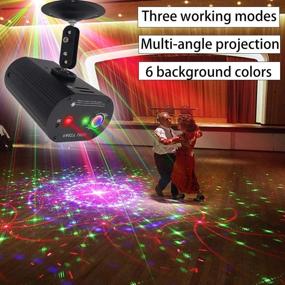 img 1 attached to Ultimate Party Disco Light: Laser Projector DJ Lights with Remote Control for KTV Bar Club Birthday Parties & Christmas Holiday; Sound Activated, Various Patterns & Stage Lighting Effects