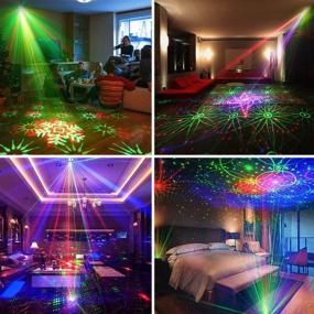 img 3 attached to Ultimate Party Disco Light: Laser Projector DJ Lights with Remote Control for KTV Bar Club Birthday Parties & Christmas Holiday; Sound Activated, Various Patterns & Stage Lighting Effects