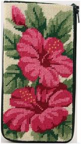 img 1 attached to Eyeglass Case Hibiscus Needlepoint Kit