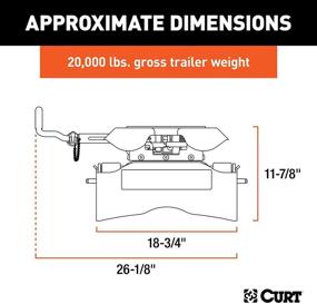 img 3 attached to 🔧 CURT 16530 Q20 5th Wheel Hitch Head Only: Reliable 20,000 lbs Weight Capacity & Legs/Roller Required