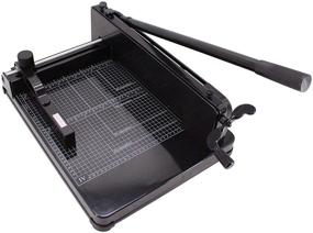 img 2 attached to 🔪 TEXALAN 12-Inch Heavy Duty Guillotine Paper Cutter (Black)