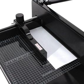 img 1 attached to 🔪 TEXALAN 12-Inch Heavy Duty Guillotine Paper Cutter (Black)