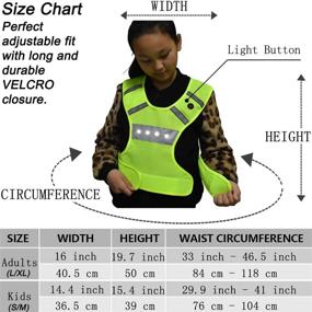 img 1 attached to 🏃 AMNQUERXUS Machine Washable Reflective Running Vest: USB Rechargeable LED Lights for Maximum Safety and Visibility - Ideal for Men, Women, Kids & Dog Walking