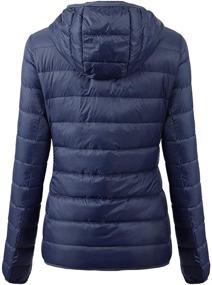 img 3 attached to Womens Packable Jacket Puffer U120WYRF026 Navy XS