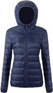 womens packable jacket puffer u120wyrf026 navy xs logo