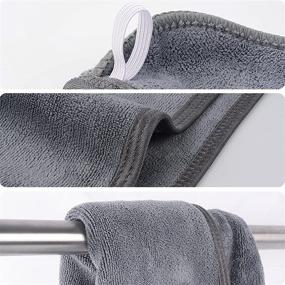 img 1 attached to 3-Pack Gray Hair Turban for Women - KinHwa Microfiber Hair Towel Wrap, Easy Twist, Super Absorbent and Ultra Soft for Drying Wet Hair