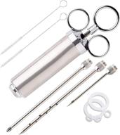 injector stainless syringe marinades professional logo