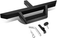 enhance your trailer towing experience with dna motoring hitst-2-333-bk hitst class iii 2" receiver hitch step bar in black logo