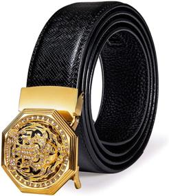 img 4 attached to Ratchet Automatic Buckle Leather Business: Enhance Your Professional Style