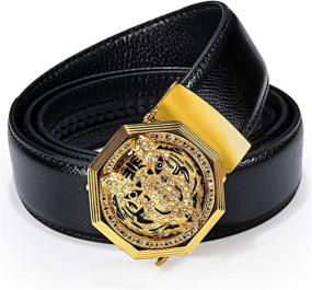 img 3 attached to Ratchet Automatic Buckle Leather Business: Enhance Your Professional Style