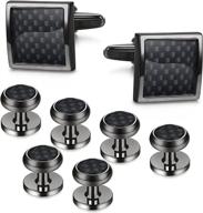 loyallook carbon fiber 👔 cufflinks for business and wedding events logo