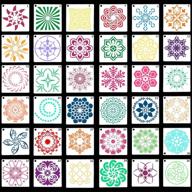 🎨 enhance your artistic endeavors with ccinee 36pcs painting mandala stencils templates for diy wall laptop notebook decoration art projects logo