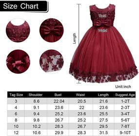 img 1 attached to 🌸 Captivating Acecharming Flower Hemline Girls' Clothing for Wedding Party Perfection