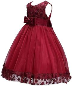 img 3 attached to 🌸 Captivating Acecharming Flower Hemline Girls' Clothing for Wedding Party Perfection