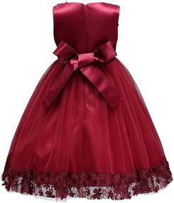 img 2 attached to 🌸 Captivating Acecharming Flower Hemline Girls' Clothing for Wedding Party Perfection