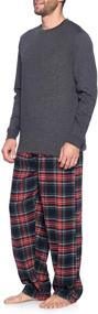 img 3 attached to 👕 Cozy Ashford Brooks Long Sleeve Flannel Sleepwear: Must-Have for Men's Clothing