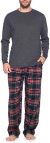 img 4 attached to 👕 Cozy Ashford Brooks Long Sleeve Flannel Sleepwear: Must-Have for Men's Clothing