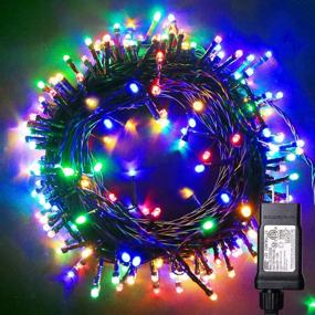 img 4 attached to 🎄 Blingstar Colored String Lights - 100 LED Multicolor Twinkle Lights for Christmas Decor - Waterproof & 8 Modes