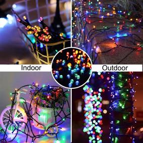 img 1 attached to 🎄 Blingstar Colored String Lights - 100 LED Multicolor Twinkle Lights for Christmas Decor - Waterproof & 8 Modes