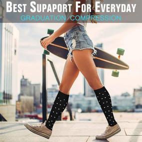 img 2 attached to Laite Hebe Copper Compression Socks: Optimal Support for Men & Women in Running, Hiking, Athletic Activities, Pregnancy, & Travel