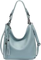 👜 cherish kiss soft leather purses: stylish hobo bags with tassel for women logo